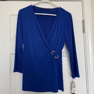 Ivanka Trump Cobalt Blouse